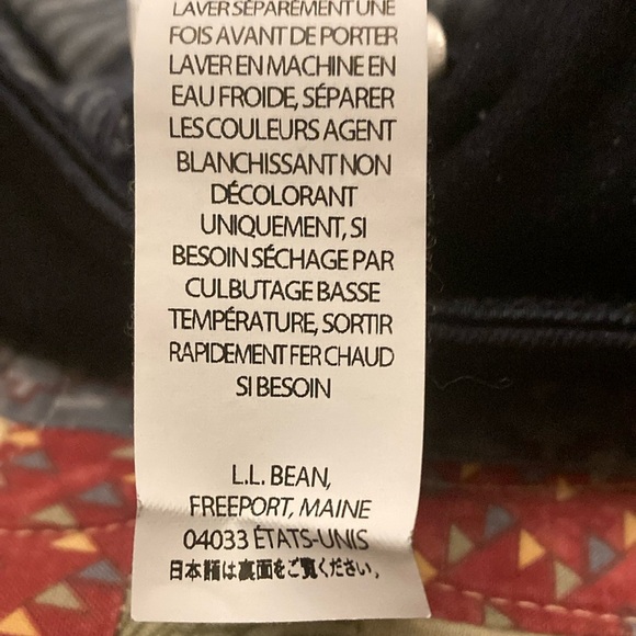 L.L. bean women’s 14 favorite fit navy blue 5 pocket jeans - Picture 4 of 13